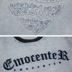 Nevstudio NEV Letter Love Heart Washed Denim Tee 9 Nevstudio NEV Letter Love Heart Washed Denim Tee -Outlet Sweaters Store jpeg dab8df24 ee41 4c8b 9600 6a10900ca0e0