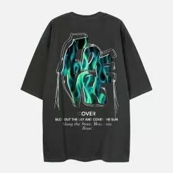 Nevstudio NEV Flame Stereoscopic Letters Tee -Outlet Sweaters Store jpeg daf2aaa5 263e 40b6 ad23 56b3077bda07