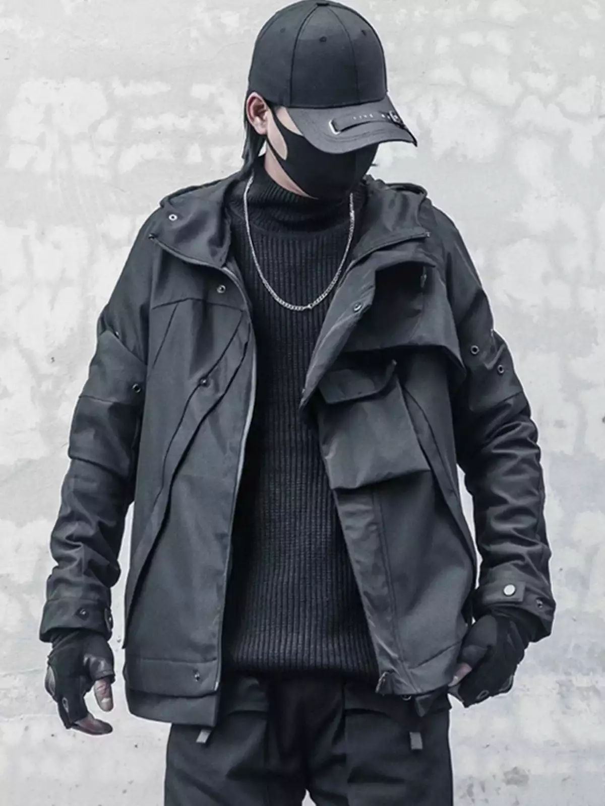 Nevstudio NEV Functional Tactical Irregular Pocket Hooded Jacket 4 Nevstudio NEV Functional Tactical Irregular Pocket Hooded Jacket - Image 2