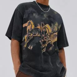 Nevstudio NEV Vintage Washed Horse Print Tee -Outlet Sweaters Store jpeg fabbacda cdad 47c3 b323 ab3b5738119f