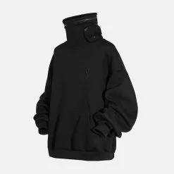 Nevstudio NEV Solid Color High Collar Hoodie -Outlet Sweaters Store jpeg fd2fda46 5b1f 49a7 8f81 fbe56798b891