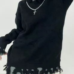 Nevstudio NEV Vintage Cross Necklace Sweater -Outlet Sweaters Store lADPKGXzThEoQ0bNBLDNA4Q 900 1200