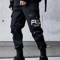 Nevstudio NEV Function Elastic Zipper Pockets Cargo Pants